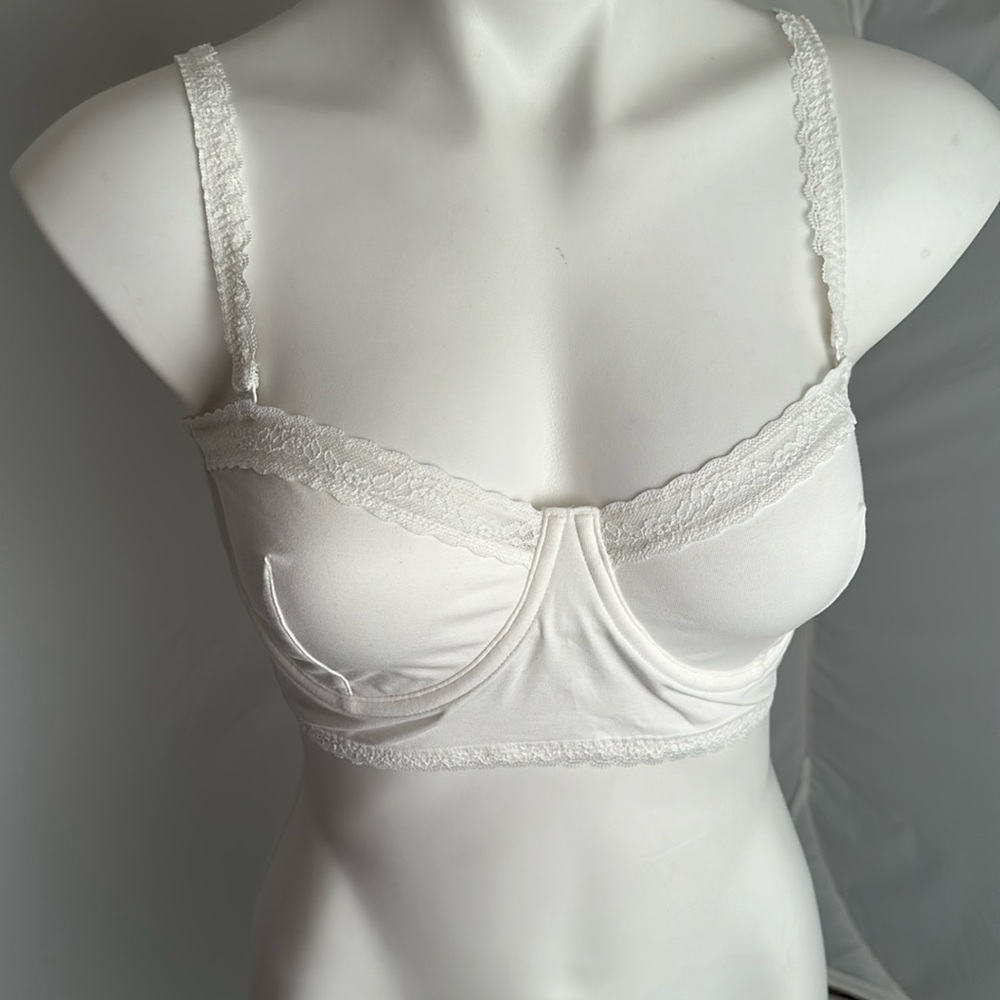 Victoria’s Secret white longline convertible strapless bra